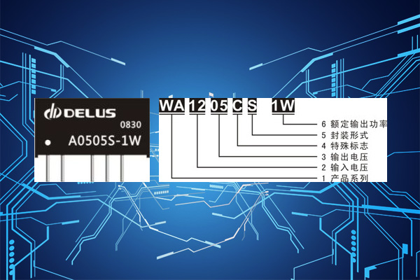 Naming convention for Delus DC/DC module power supply models